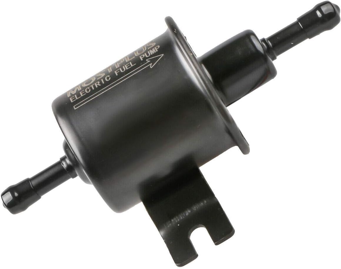 MOSTPLUS Universal Low Pressure Gas Diesel Inline Metal Solid Petrol 12V Heavy Duty Electric Fuel Pump Compatible with Motorcycle Carburetor ATV HEP-02A: Automotive