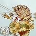 YU FENG Turtle Hinged Trinket Box Handmade Golden Tortoise Bejeweled Box Collectible (Gold)