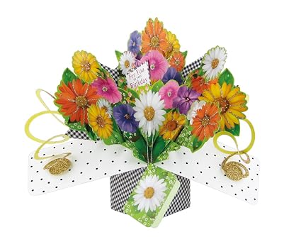 Fleurs Second Nature Pop Ups Carte Danniversaire Avec