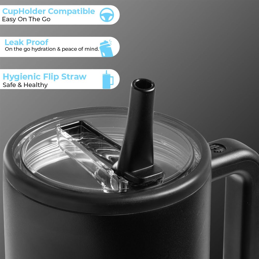 Ersatz-Trinkhalme Für HydroJug Traveler & Stanley Becher – 6 Tritan-Strohhalme + 2 Reinigungsbürsten, BPA-frei