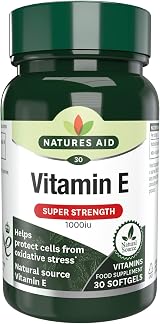 Natures Aid Vitamin E 1000iu - High Strength Natural Antioxidant 30 Softgels