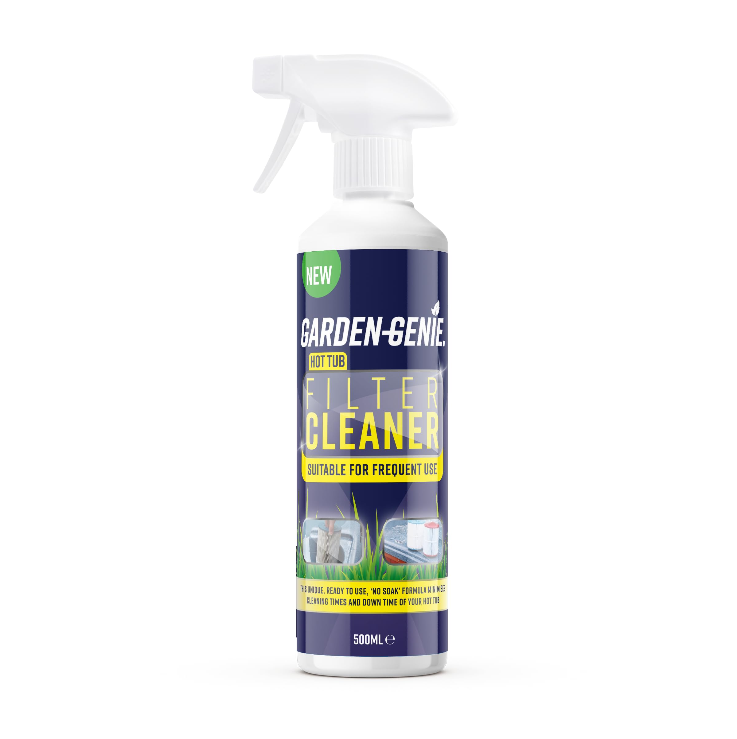 Garden Genie - Hot Tub Filter Cleaner | Removes Dirt, Grime, Oils, Lotions and Debris | Improves Filtration and Performance - 500ml