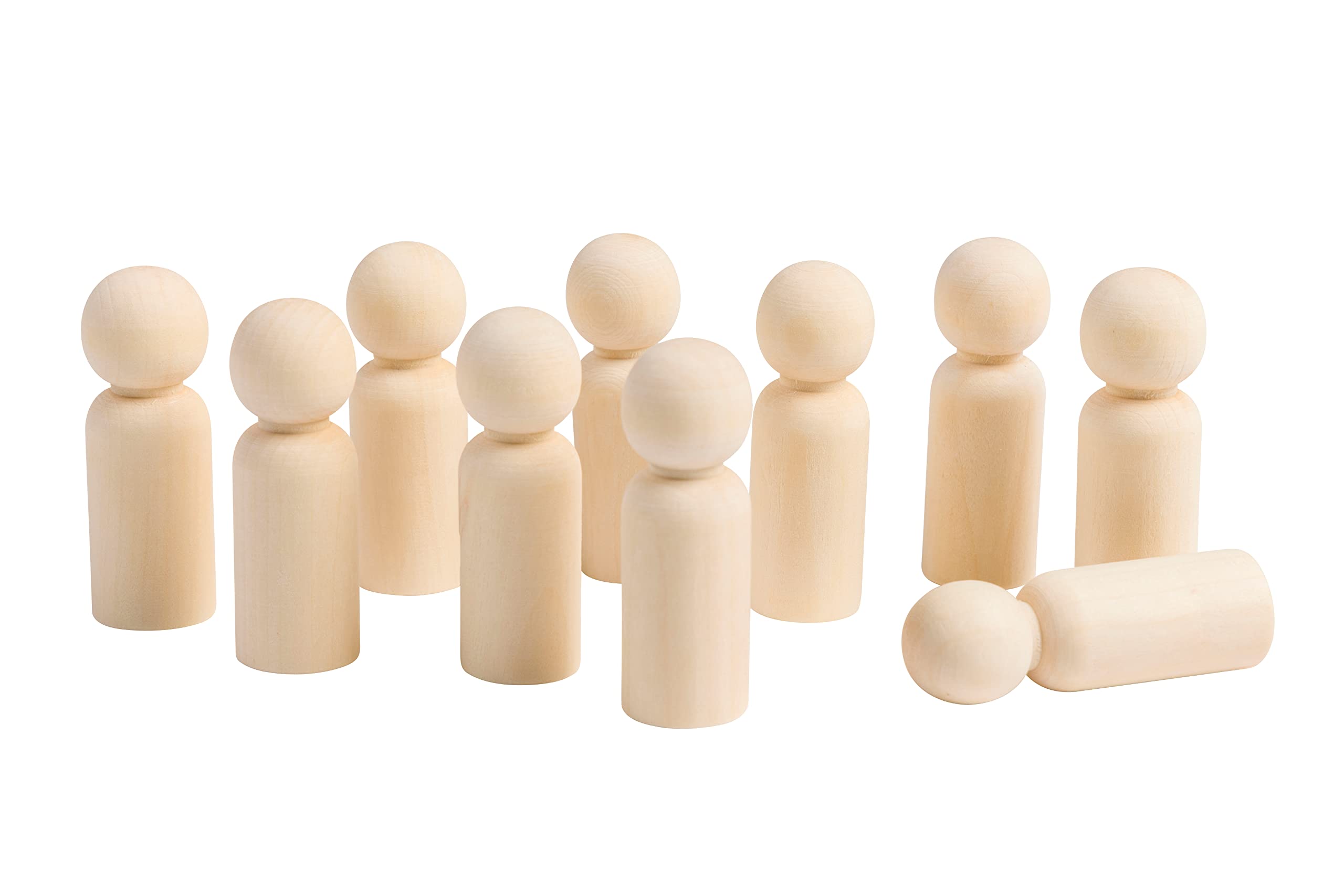 Wood Crafts | Wood People Medium Set | Pack of 10