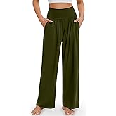 Gracyoga Wide Leg Yoga Pants for Women Casual Loose Cozy Sweatpants High Waisted Lounge Pajama Flowy Pants With Pockets