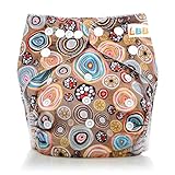 LBB Baby Cloth Diapers With 2 Inserts One Size Pocket Diapers, Colorful Bubble