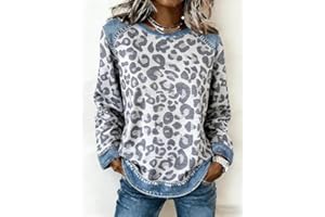 Sweatshirts for Women Color Block Top Casual Long Sleeve Y2K Sweatshirt 2026 Fall Spring Tunic