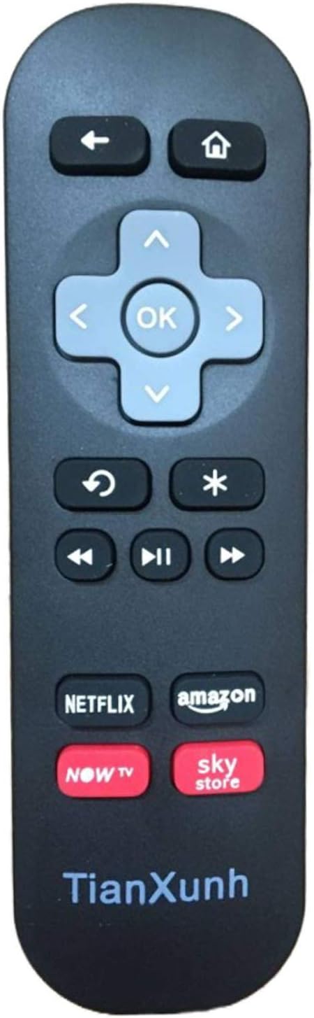 TV Remote Control for Hisense Roku R43B7120UK R50B7120UK R55B7120UK R65B7120UK B7120, pre-programmed for hisense roku tv remote control