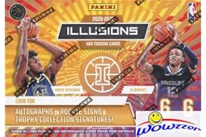 2020/21 Panini ILLUSIONS Basketball EXCLUSIVE Factory Sealed Blaster Box with 36 Cards! Look for Rookies & Autos of Lamelo Ball, Anthony Edwards, Tyrese Haliburton, James Wiseman & More! WOWZZER!