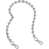 Beaulegan Luxury Purse Chain Handle Strap Replacement for Shoulder Crossbody Bag or Handbag, 23.6 Inch Long(Silver)