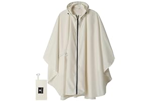 SaphiRose Unisex Rain Poncho Raincoat Hooded for Adults Women with Pockets