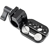 NICEYRIG Mini Mounting Plate with 15mm Rod Clamp for Monitor EVF Transmitter Receiver to 15mm Rod - 166