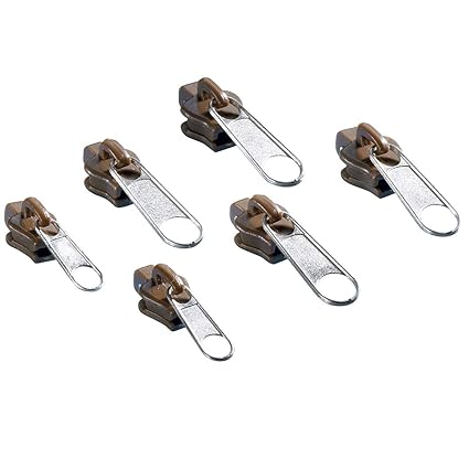 TRI Zipper-Fix 'Easy', 6 Stück, Reißverschluss Reparaturset für kaputte Schlitten