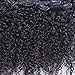 Brazilian Kinky Curly Clip In Hair Extensions 3B 3C Human Clip in Kinky Curly Hair Extensions for African American 120g 7pcs/set (16inch)