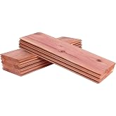 Homode Cedar Closet Liner Planks, Set of 8 Drawer Liners, Tongue and Groove, Aromatic Cedar Wood Panels for Clothes Storage, 11.5 x 4 x 0.4 Inches