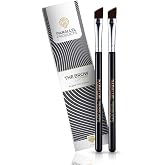 Parallel Products - The BROW Brush - (2 Pack) Premium Angled Eyebrow Brush for Powder, Henna, Cream, Tint, Makeup, Gel, Lamination and Wax