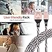 Aonlink Lightning Cable 3Pack 3FT 6FT 10FT Nylon Braided iphone Charger USB Charging Cord, Compatible with iPhone X/8 Plus/8/7/7 Plus/6s/6s Plus/6/6 Plus and more(Black Pink)