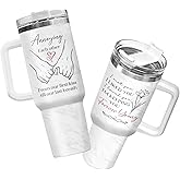 34HD Matching Couple Tumbler 40oz with Lid & Straw, Till Our Last Breath Romantic Vacuum Insulated Travel Coffee Mug - Valentine's Day, Wedding Anniversary Engagement Gifts for Her Him & Lovers