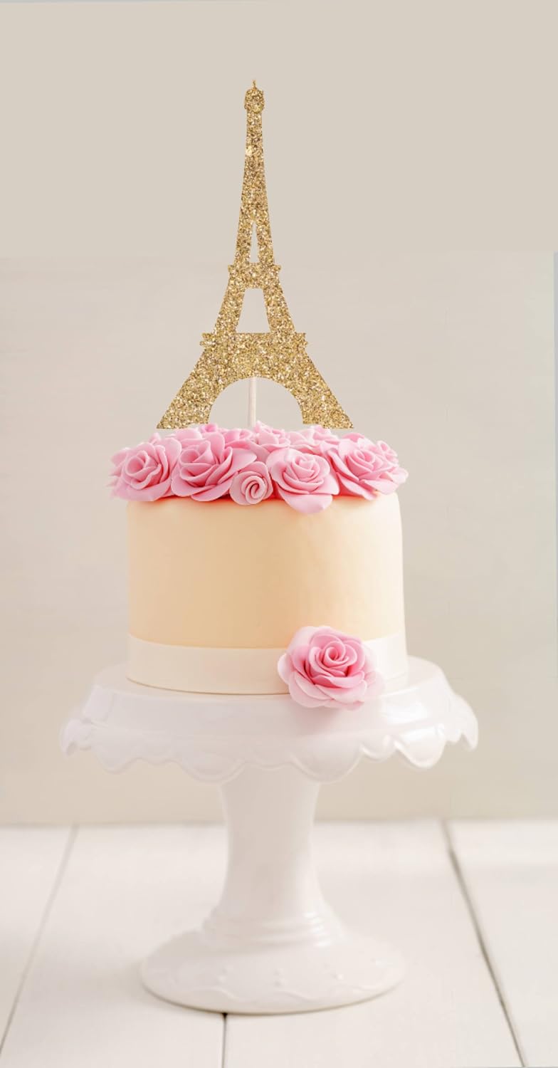 Amazoncom Eiffel Tower Cake Topper Paris Cake Topper Party Cake