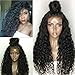 200 density Synthetic Lace Front Wigs for Black Women Heat Resistant Japan Fiber Curly Wave with Baby Hair