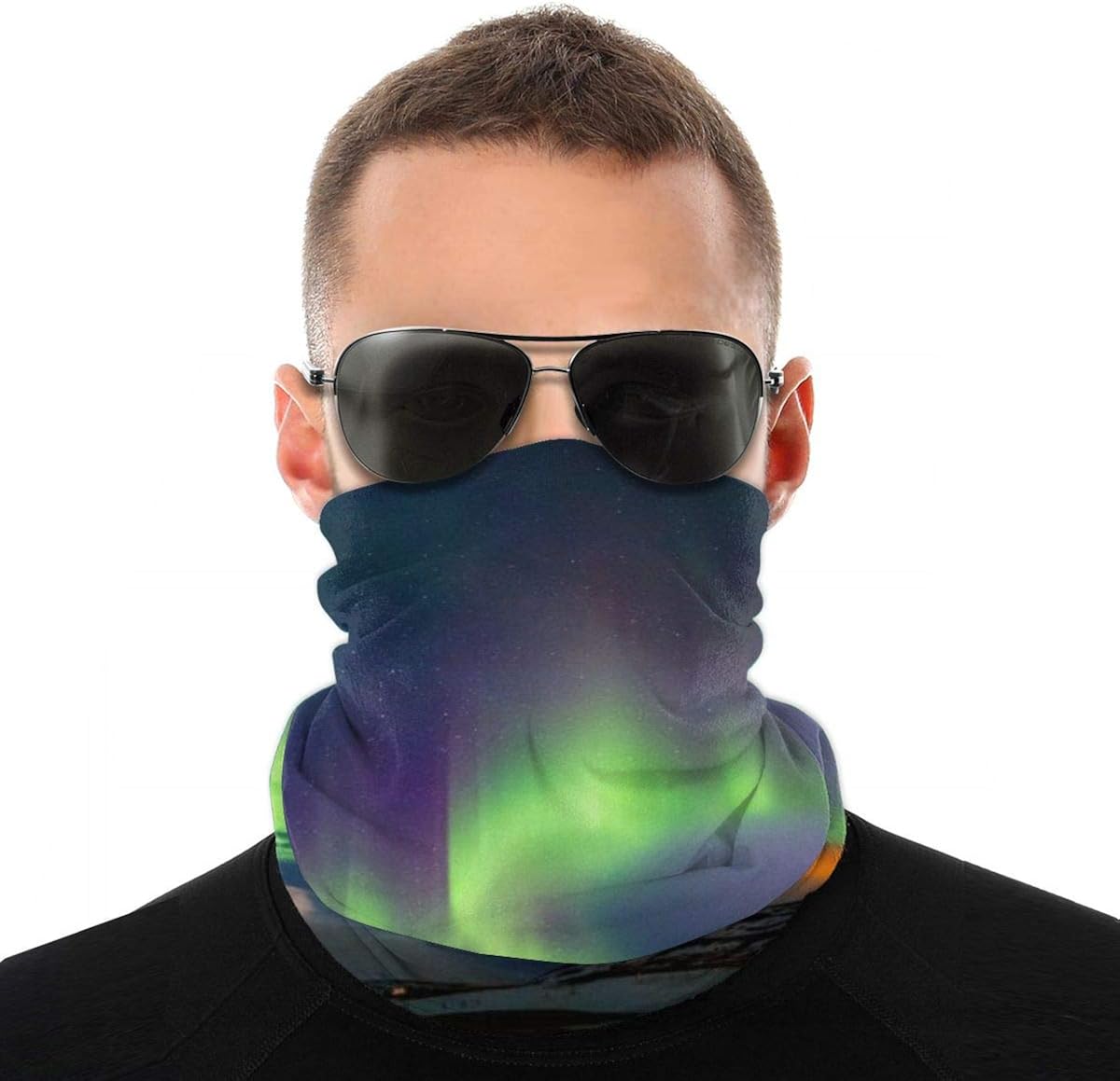 Unisex Multifunctional Headbands Beatiful Aurora Bandana