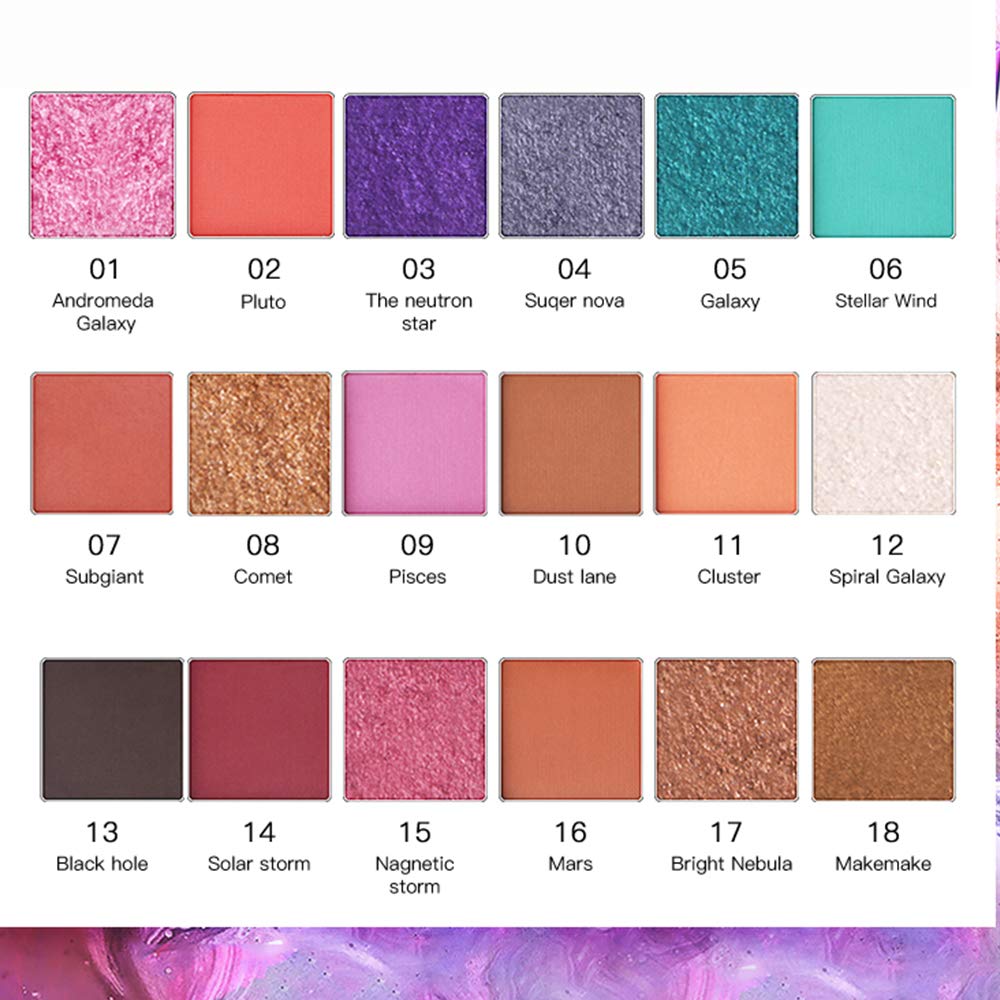 QIBEST 18 Colors Pearl Eye Shadow Powder Palette Matt Eyeshadow Cosmetic Makeup matte and shimmer eyeshadow palette eyeshadow pigments make up palette (3)