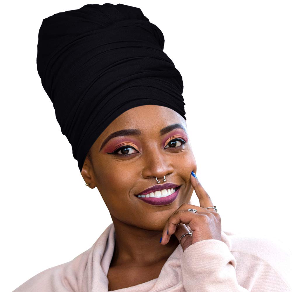 30 Colors| Novarena 1-4 Pc Solid Color Head Wrap Stretch Long Hair Scarf Turban Tie Kente African Hat Jersey Knit Headwrap 30 Colors| Novarena 1-4 Pc Solid Color Head Wrap Stretch Long Hair Scarf Turban Tie Kente African Hat Jersey Knit Headwrap