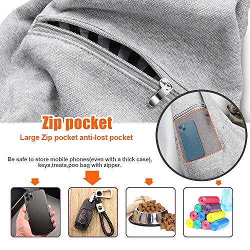 TOMKAS Dog Sling Carrier for Small Dogs pet slings with extra pocket