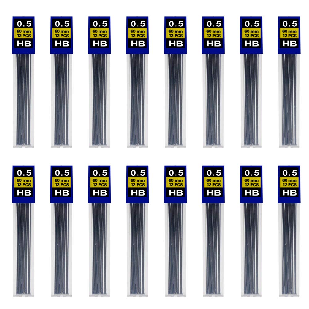 540 pcs HB Black Lead Refills,cnomg Mechanical Pencil Refills for Painting, Marking, Sketching Writing 45 Tubes (0.5mm)