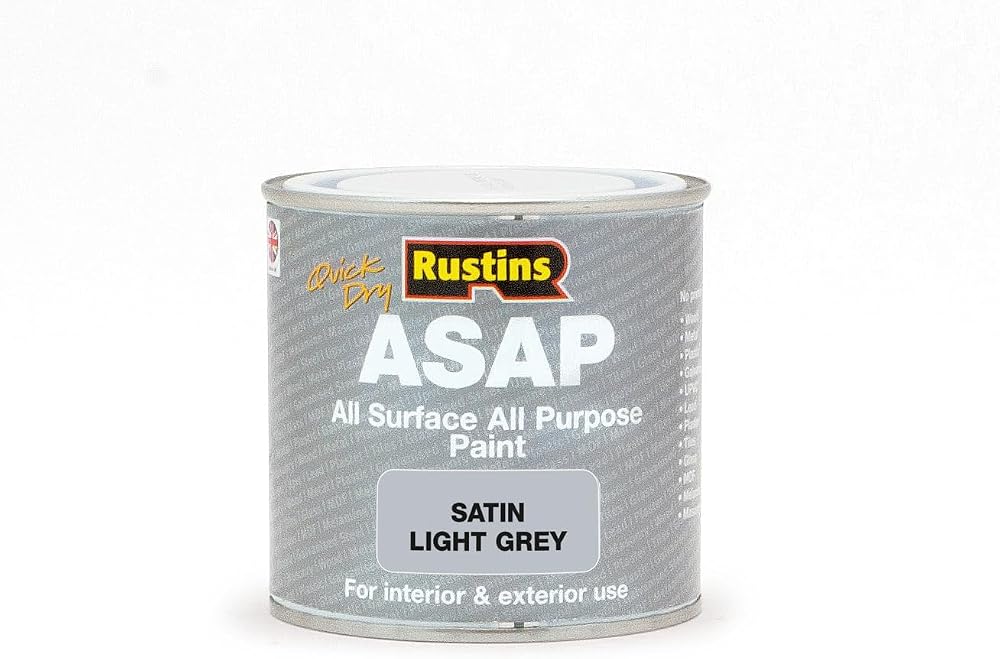 Rustins ASAP Light Grey 250ml Paint ASAPLG250