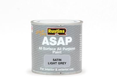 Rustins ASAP Light Grey 250ml Paint ASAPLG250