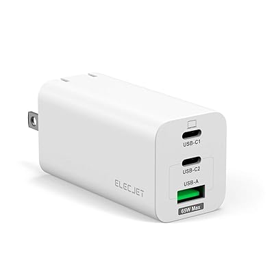 ELECJET X21 [ GaN Tech ] Cargador de pared USB C, cargador s&uacute;per r&aacute;pido PD PPS de 65 W para Samsung Note 10 Plus / Note 20 / S20 Ultra / iPhone, cargador de computadora port&aacute;til USB C para Dell XPS 13/HP X360 / Thinkpad X1 / MacBook Pro Air