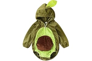 Merqwadd Unisex Toddler Baby Halloween Avocado Costume Cute Velvet Costumes Outfits
