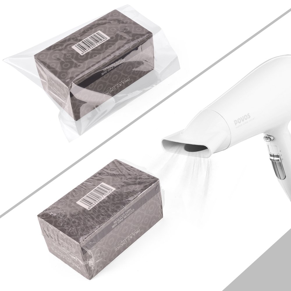 500 Pcs 4x6 Inch Clear Heat Shrink Wrap Bag Set For Soap Bath Candles