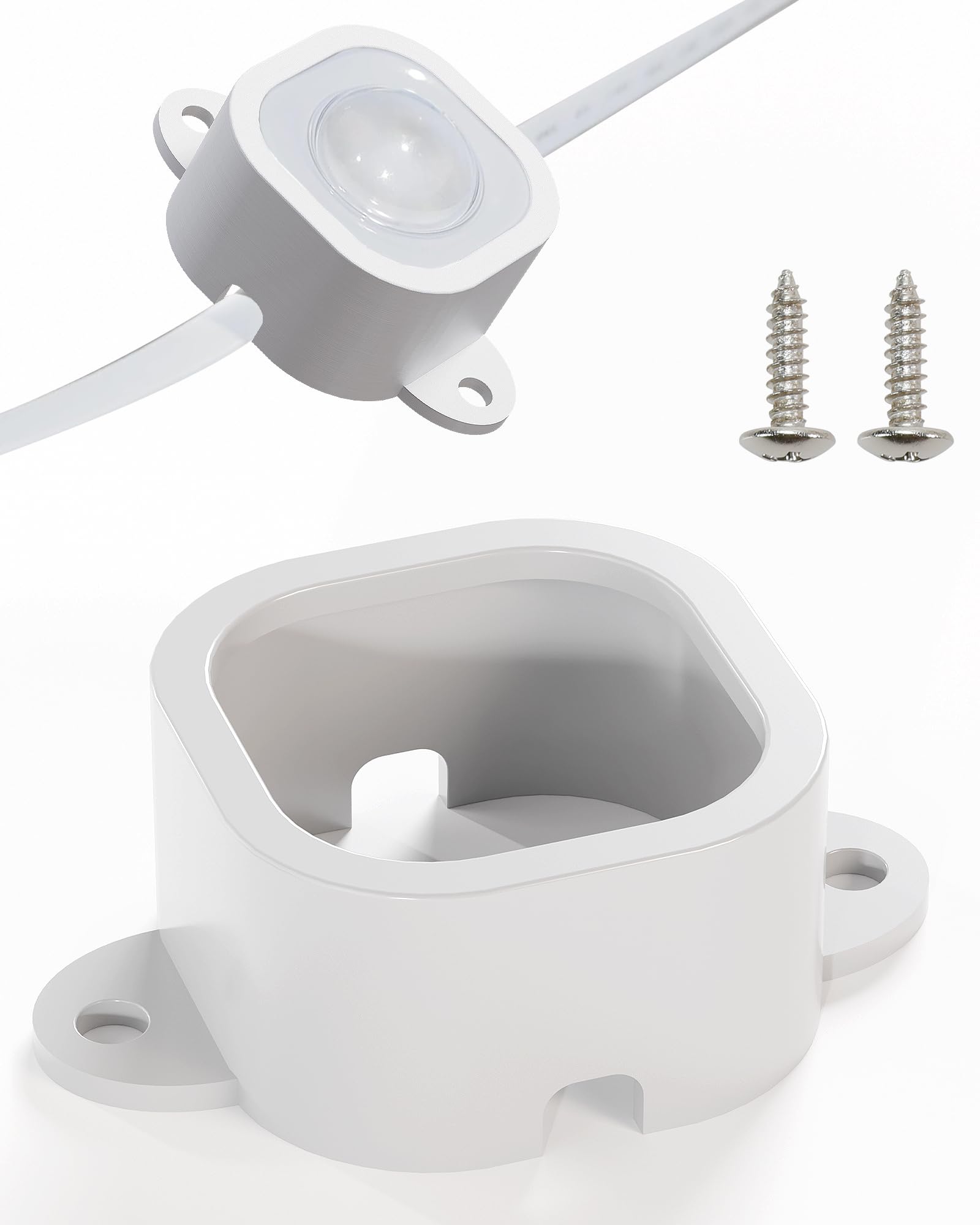 Photo 1 of Light Clips for Govee Outdoor Lights H706, 120 Pcs Mounting Brackets for Govee Pro Outdoor Lights, Install Firmly, Replace 3M Glue, for Govee Pro Permanent Outdoor Lights Extension (White)