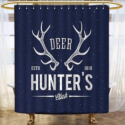 Amazon Com Anhounine Hunting Shower Curtains Fabric Deer Hunters