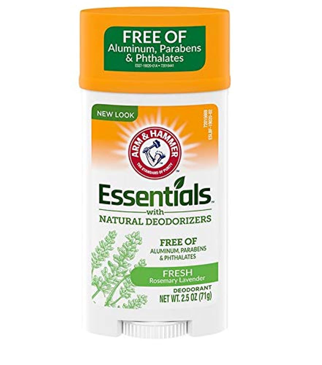 ARM & HAMMER Essentials Natural Deodorant Fresh 2.50 oz (Pack of 4)