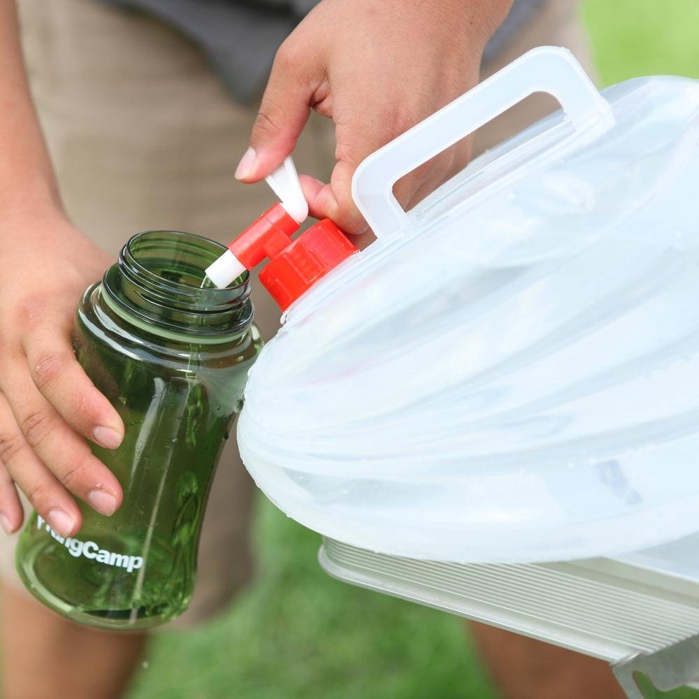 KingCamp 2.11 gal Portable Collapsible Expandable Water Carrier Emergency Cube Water Storage Bag for Picnic, Camping, Hiking, Climbing, Backpacking