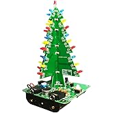 Gikfun Audio Controlled 3D LED Flashing Christmas Tree DIY Kits Soldering Practice EK1685