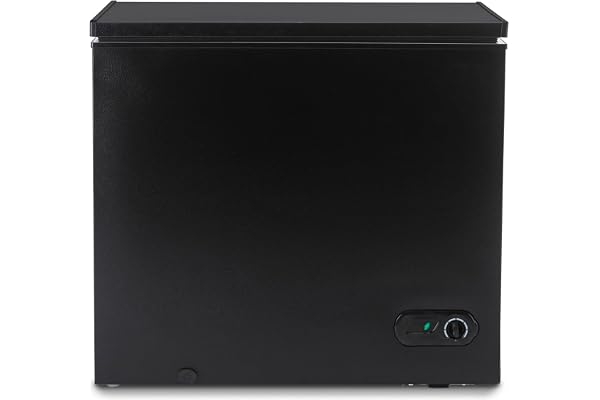 Muhub 10.0 Cu.Ft Chest Freezer,Deep Freezer with Removable Basket,Compact Freezer with Top Open Door, Adjustable Temperature, Low noiseï¼ŒSuitable for Kitchen Dorm Garage and Shedï¼ŒBlack