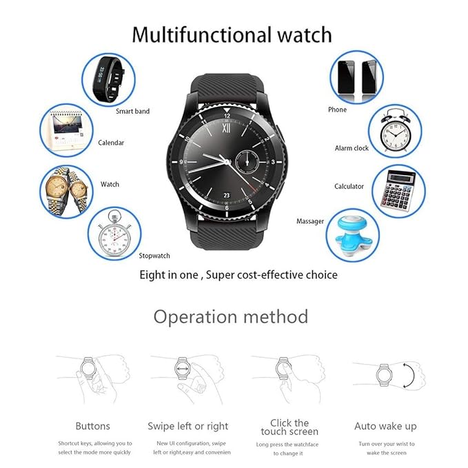 No.1 G8 Smartwatch 4.0 MTK2502 Sport Watch SIM Mensaje de ...