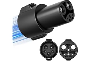 AIPECHY J1772 to Tesla Charger Adapter,for Tesla Model-3/Y/X/S with Safety Certified Charger Connecting Charging Adapter, Max 80A 250V Fast Charging,IP65 Waterproof,Optimal Fit,Easy Setup[Only for Tesla Car]