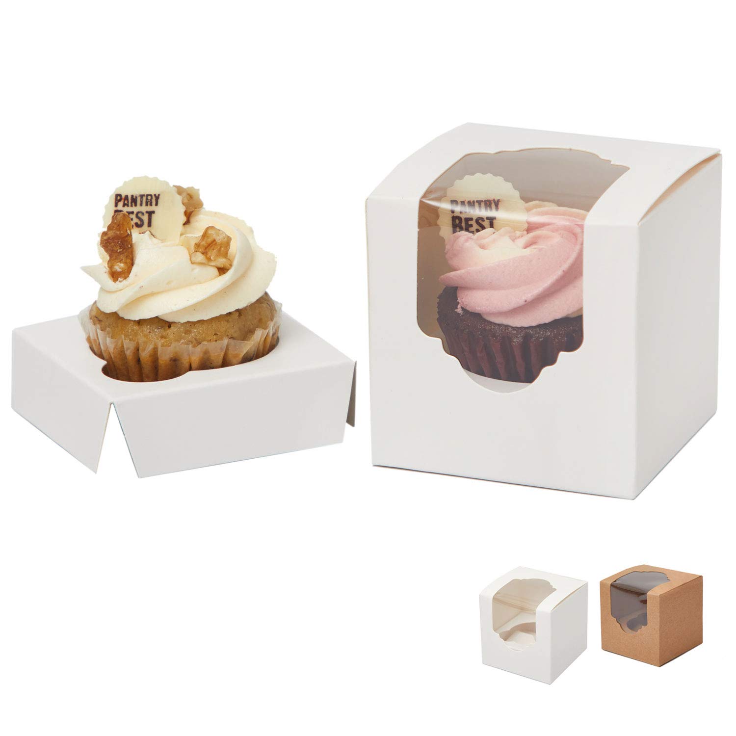 Yotruth White Mini Cupcake boxes Single 2.5\