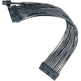 GinTai ATX 24 Pin Power Supply Extension Cable 24-Pin Motherboard PWM | Extender Cable Sleeved Braided Cable (30cm)