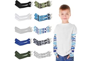 10 Pairs Arm Sleeves for Kids Child UV Sun Protection Cooling Sleeves Youth Sport compression Sleeves for Boys Girls