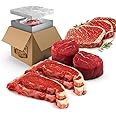 Amazon.com : Grumpy Butcher 9 Steaks Premium Set- 4 NY Strip Steaks (10 ...