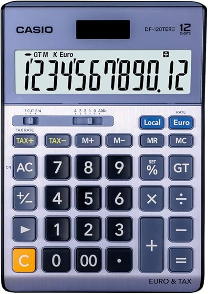 Casio Df 1ter Calculatrice Financiere 12 Chiffres Amazon Fr Fournitures De Bureau
