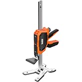 Klein Tools 77000 Heavy-Duty Construction Jack, 350-Pound Capacity | 10-Inch Lift Range, Drywall Lift Tool, Hands-Free Lifting, Clamping Capable, Non-Marring Foot Pads