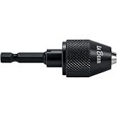 LABEAR Keyless Drill Chuck Adapter, 1.5-6mm, 1/4" Hex Shank | 3-jaw grip, tool-free bit changes, compact converter for cordless screwdriver, precision drilling, craft, jewelry, DIY repair