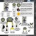 DC Comics Little Boy's Batman Squeeze and Flap Fun Cold Weather Hat Accessory, black/grey/yellow, Age 4-18