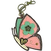 CHALA Garden Critter Collection Women's Decorative Key Fob/Coin Purse Accessory (Butterfly)